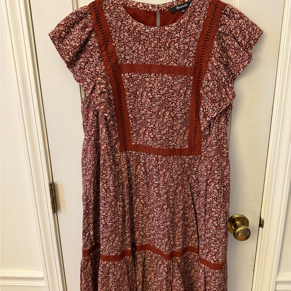 Madewell Floral and Ruffle Dress